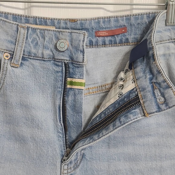 Pilcro Vintage Straight Jeans Aztec Print Stripe Light Wash Size 28 - Picture 4 of 8